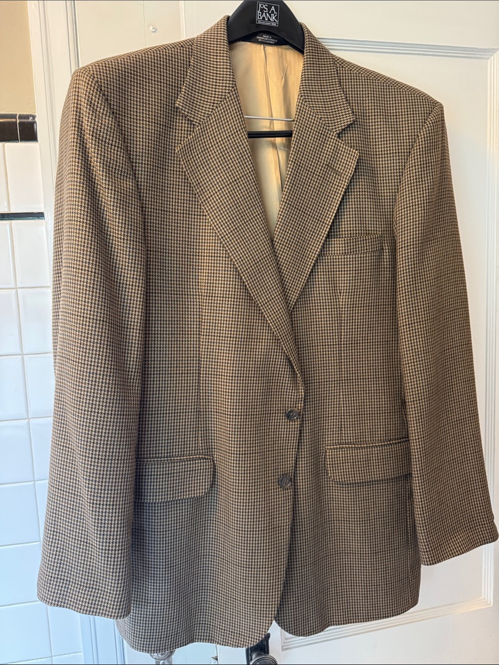 Haggar Brown Houndstooth Sport Coat